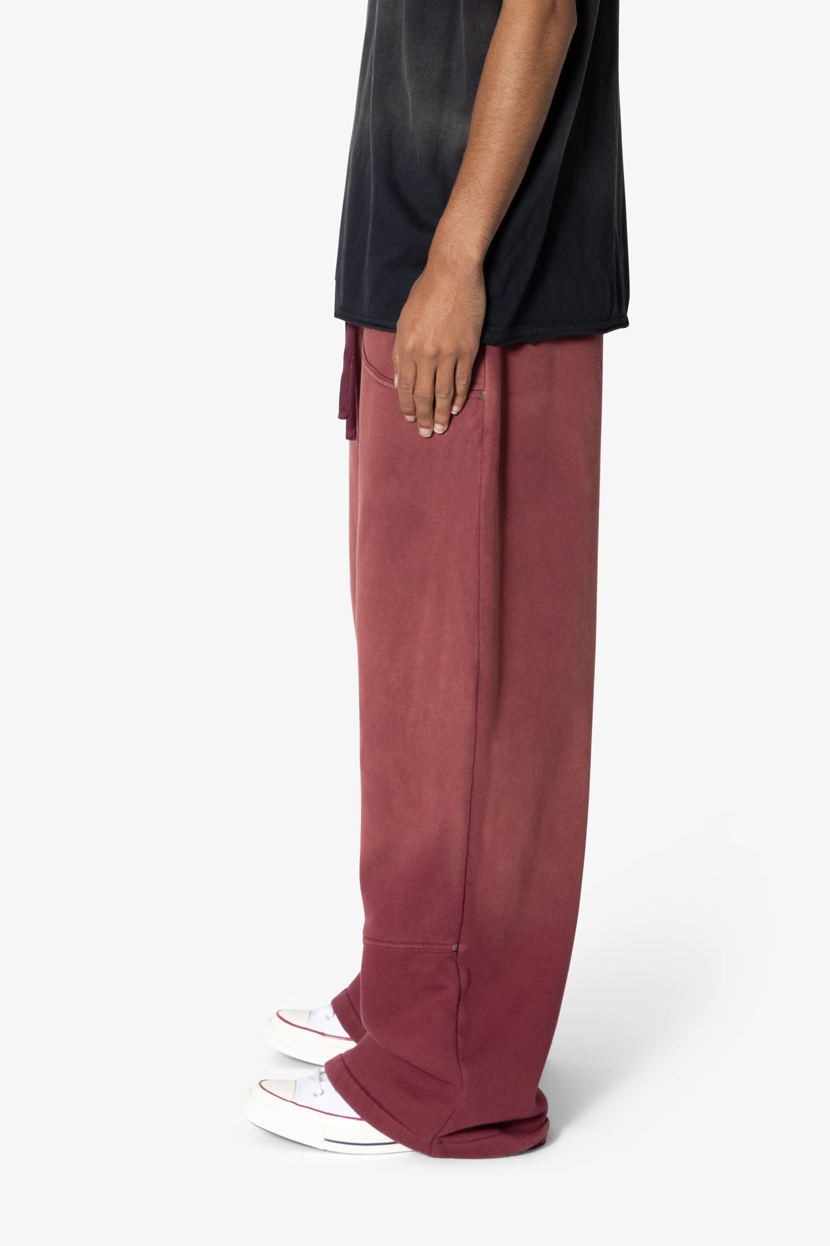 West Double Knee Sweatpants - Red