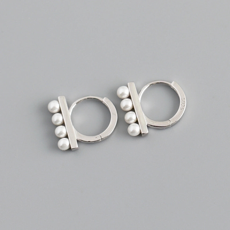 2 Pieces Minimalist Geometric Copper Plating Ear Studs 1 Pair