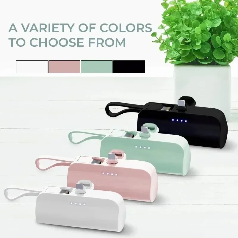 50000mAh Mini Power bank external battery plug-in power bank for iPhone12 13 14 15 Samsung Huawei and Xiaomi portable power bank