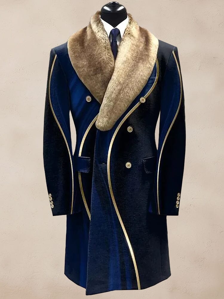 Stylish Double-Breasted Tweed Coat