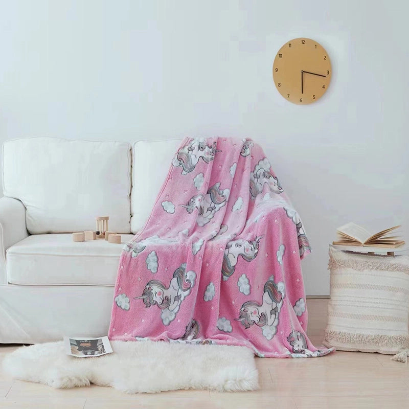 Cute Dinosaur Star  Fabric Blanket Bedding