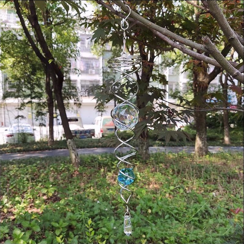 🎐LAST DAY SALE 49% OFF🔥-Gazing Ball Spiral Tail Wind Spinner Stabilizer