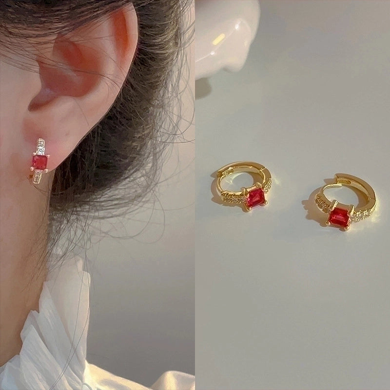 2 Pieces Fashion Heart Shape Flower Copper Beaded Plating Inlay Pearl Zircon Earrings Ear Studs 1 Pair