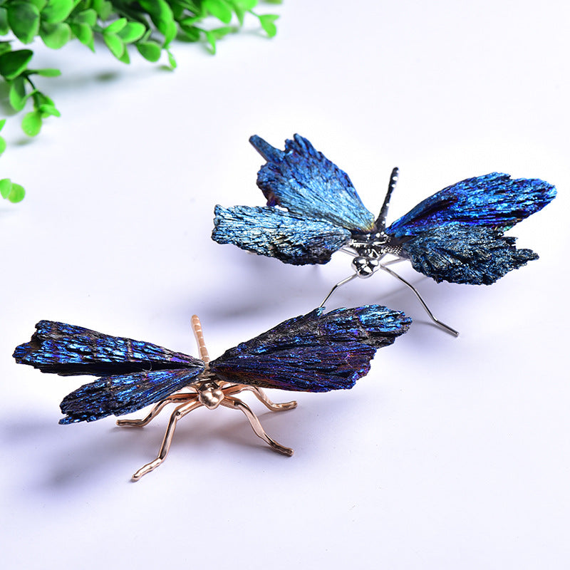 💥🦋AURA TOURMALINE KYANITE DRAGONFLY✨