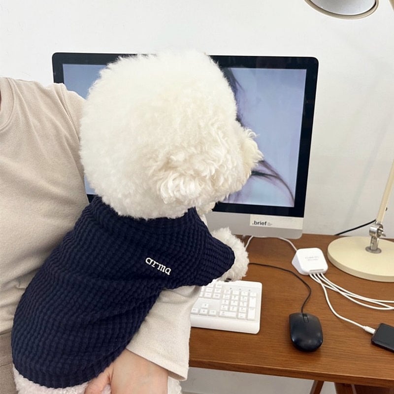 Waffle Soft Casual Dog Cat Sweater