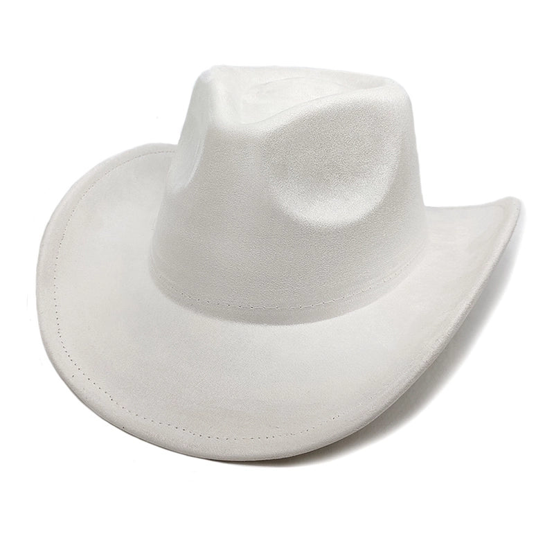 Women's Classic Style Solid Color Flat Eaves Fedora Hat
