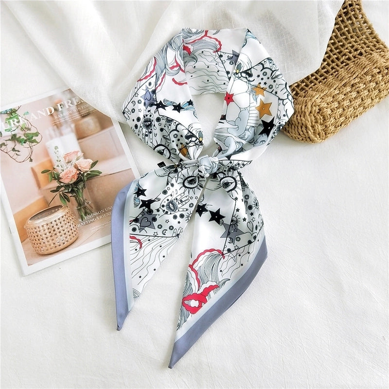 Fashion Printing Long Silk Scarf