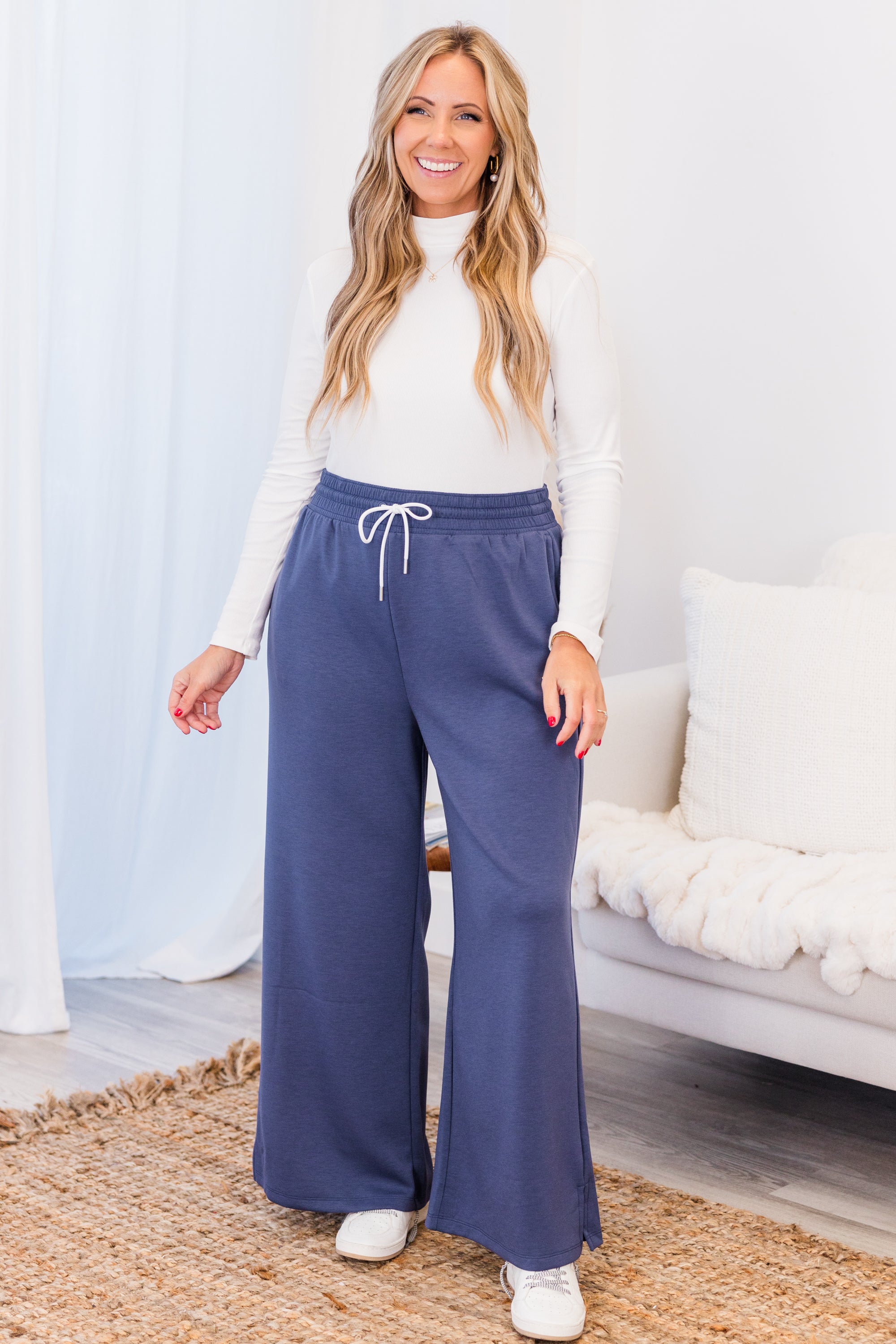 Loungin' With You Pant. Blue Indigo