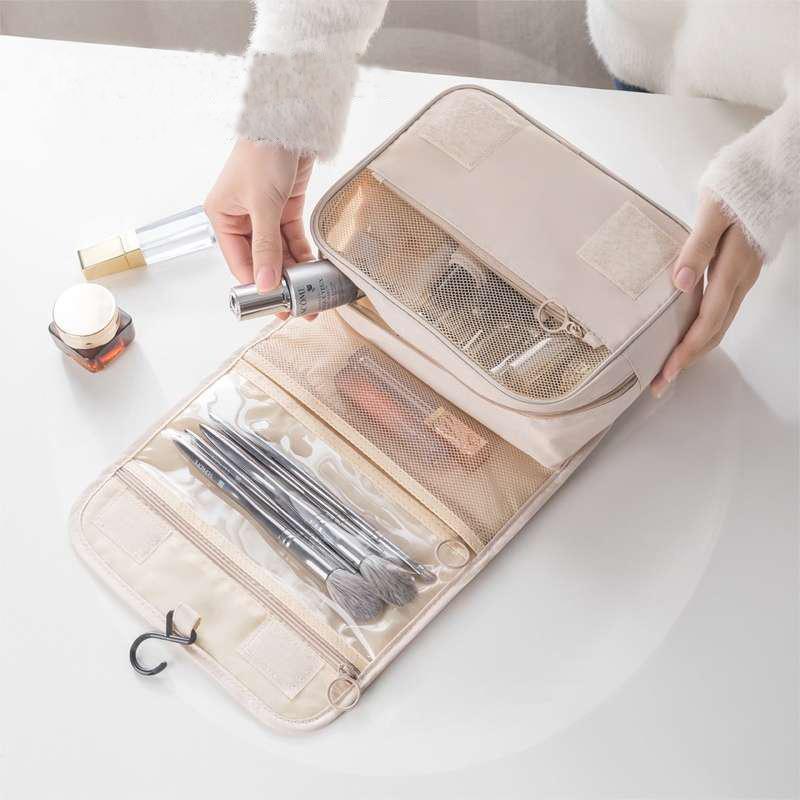 Travel-Friendly Waterproof Makeup & Toiletries Organizer Pouch
