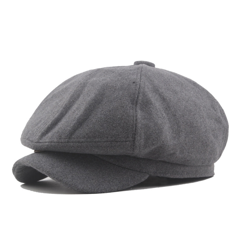 Men's Vintage Style British Style Argyle Curved Eaves Beret Hat