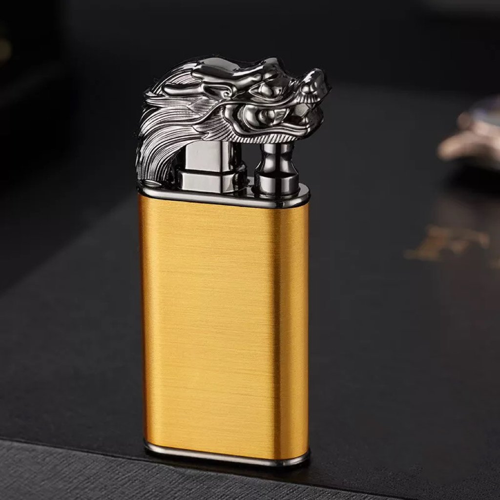 🔥  49% OFF🔥Double fire switch direct punch metal lighter