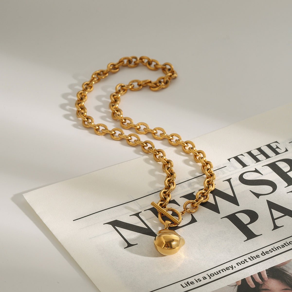 Titanium Steel Necklace Accessories Gold Clavicle Chain Stainless Steel