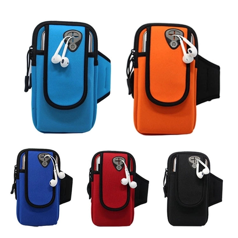 Unisex Solid Color Rubber Zipper Phone Wallets
