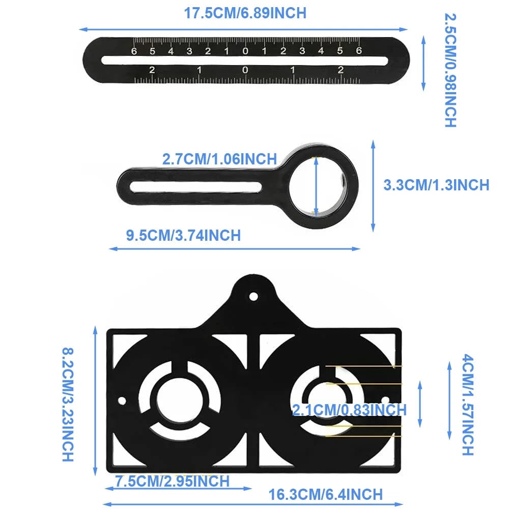 ALUMINUM ALLOY MULTI-ANGLE MEASURING RULER