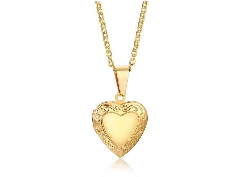 Fashion Heart Shape 201 Stainless Steel Artificial Diamond Plating Inlay Stainless Steel Necklaces