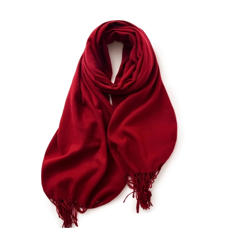 Women's Basic Solid Color Imitation Cashmere Scarf