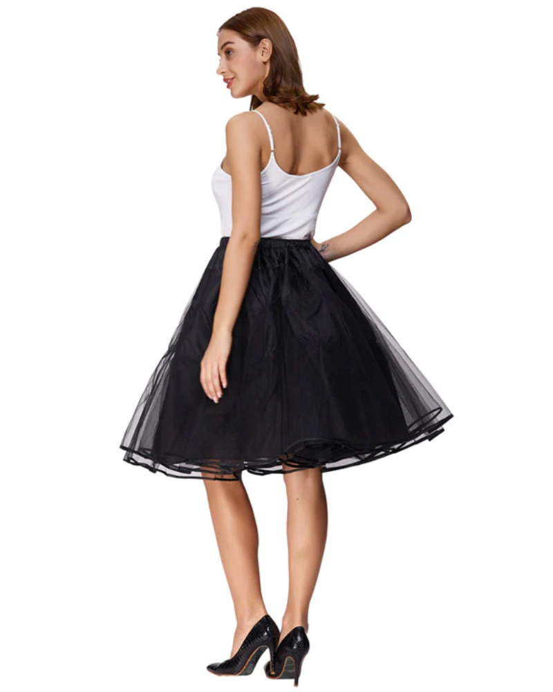 Leaf Patterns Pleated Buttons Decorated Elastic Waist High Waist Swing A-Line Skirt with Pockets