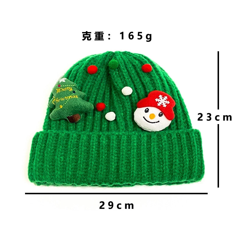 Women's Cute Santa Claus Eaveless Wool Cap