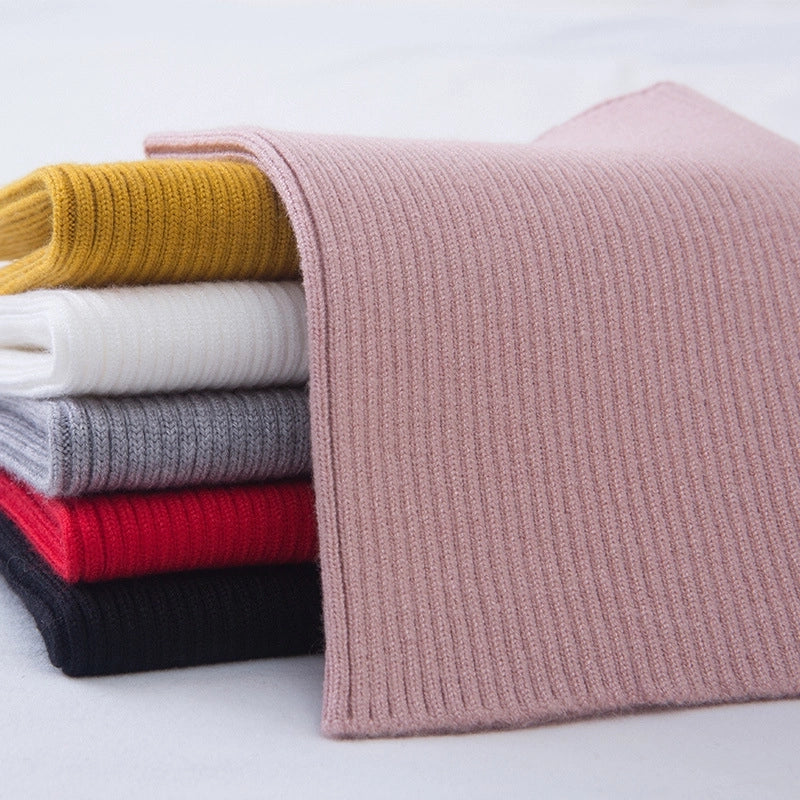 Cashmere Neck Sleeve Women's Knitted Elastic High Neck Cervical Warm Shading Neck High Neck Fake Collar Hair Band Headband Scarf