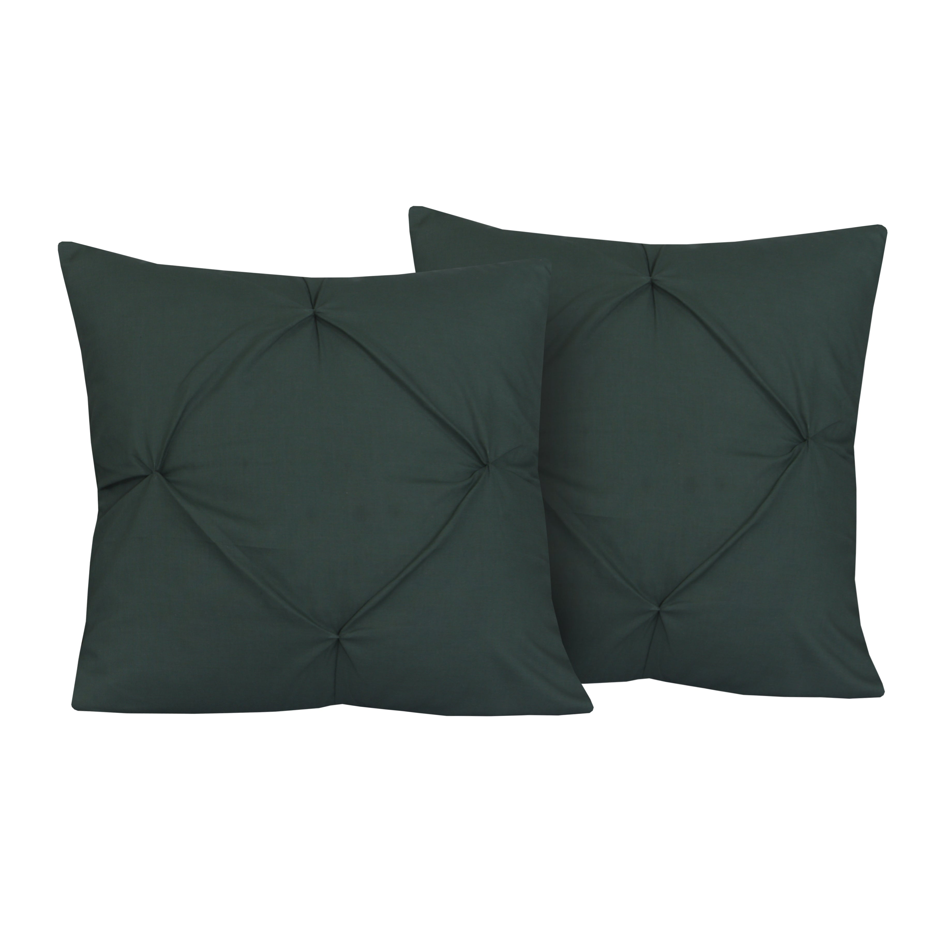 Castleton Green Pin Tuck-Cushion Covers Pack of Two