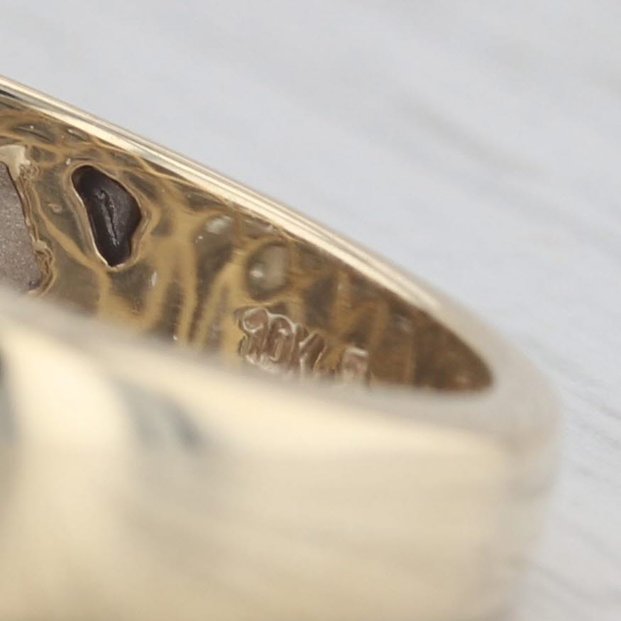 0.45ctw Diamond Men's Ring 10k Yellow Gold Size 10.75