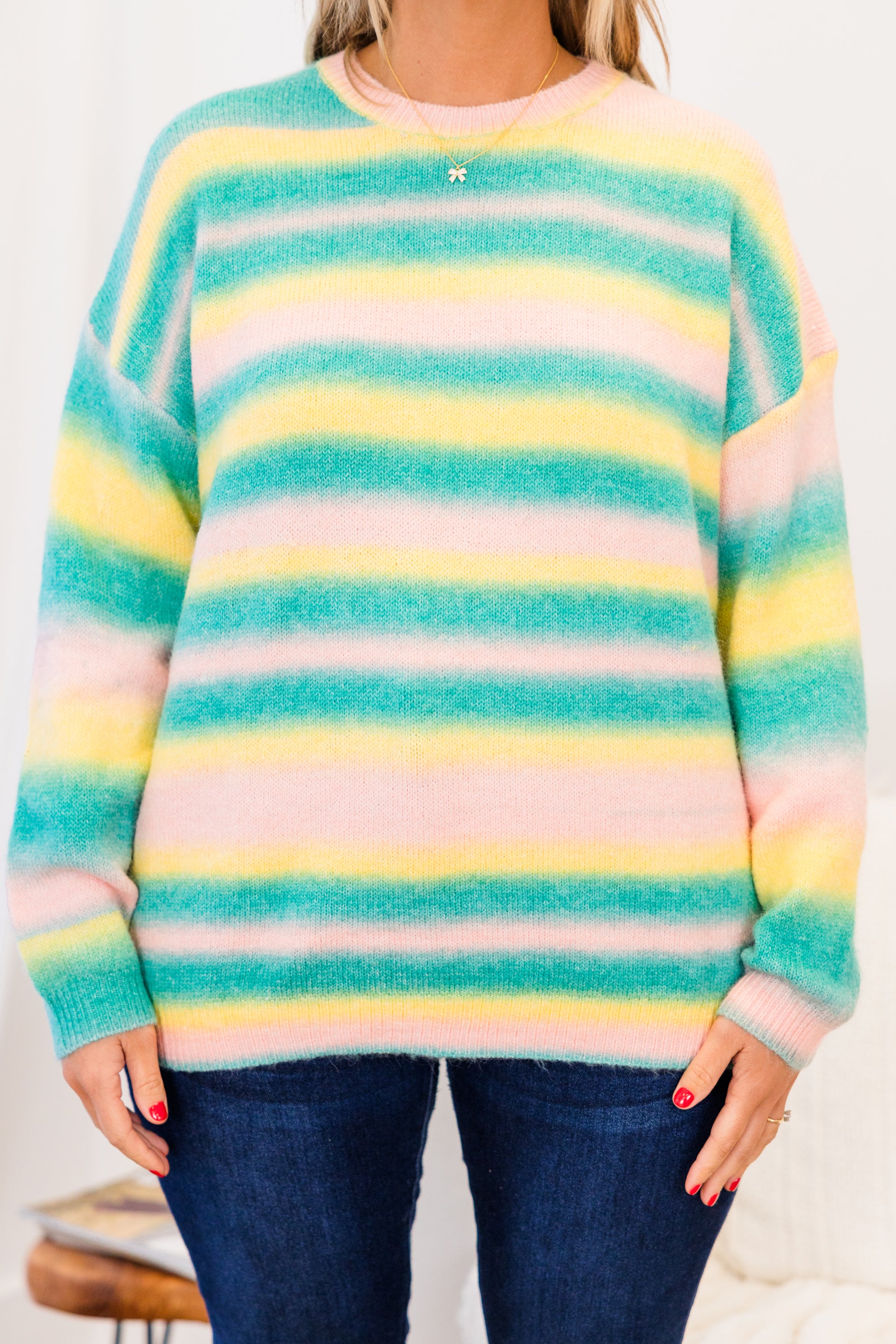 Mystic Mirage Sweater. Mint