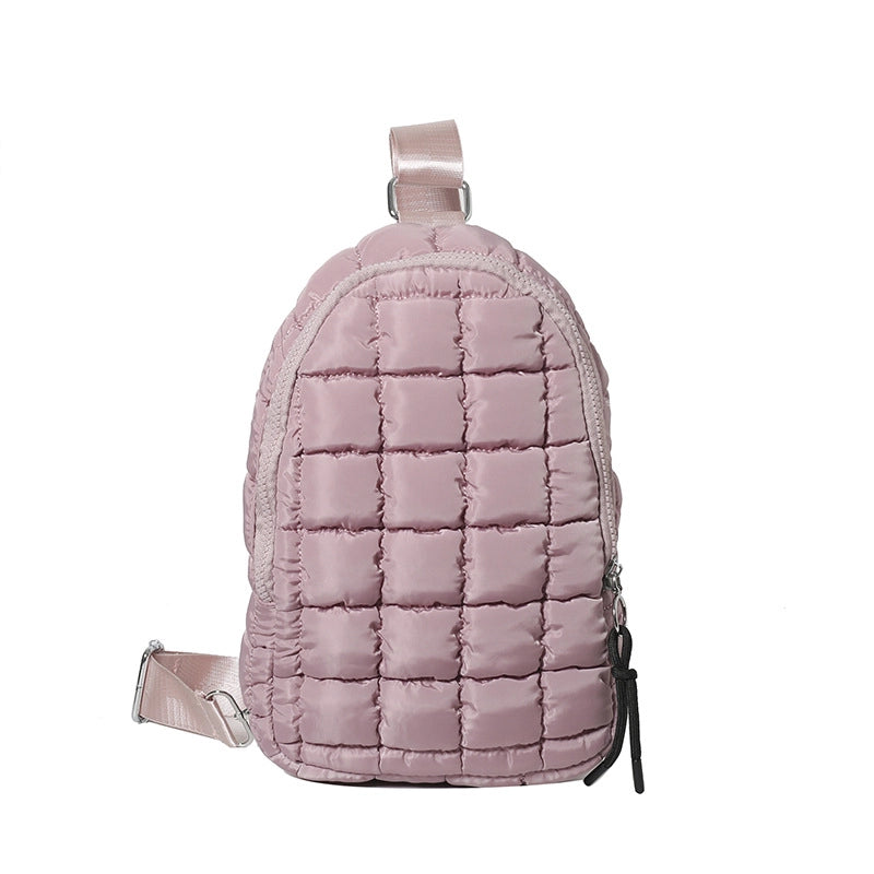 Women's Medium Polyester Solid Color Streetwear Square Zipper Fanny Pack