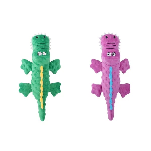 🎉Squeaky crocodile plush for aggressive chewers🐾