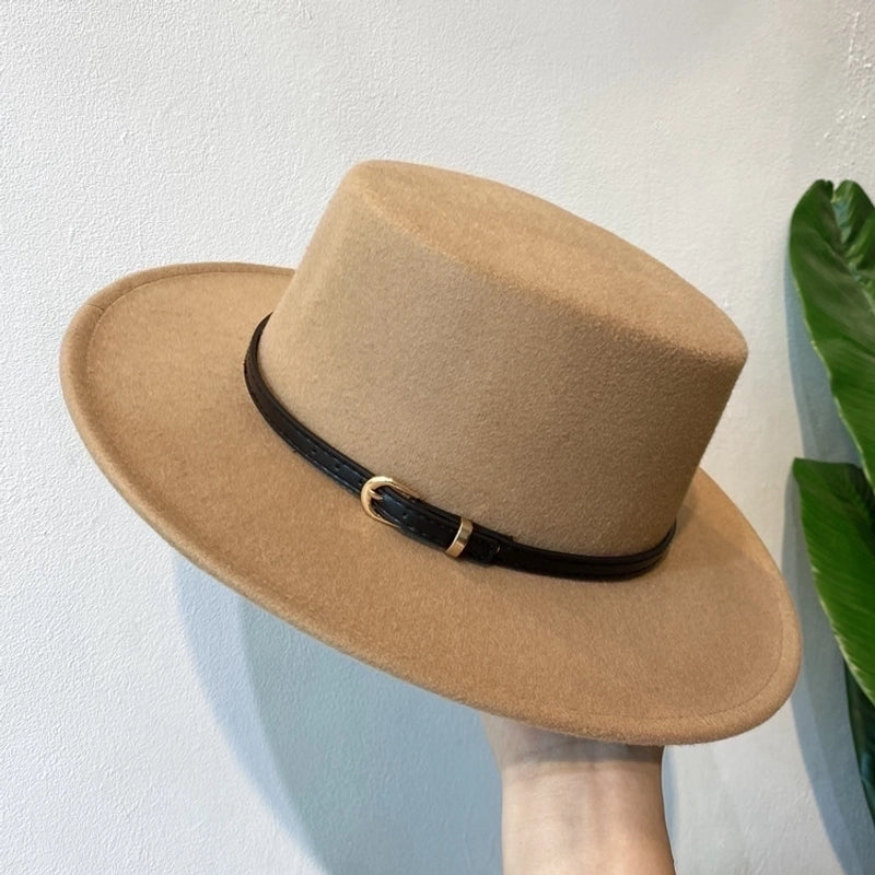 Unisex Retro Classic Style Solid Color Fedora Hat