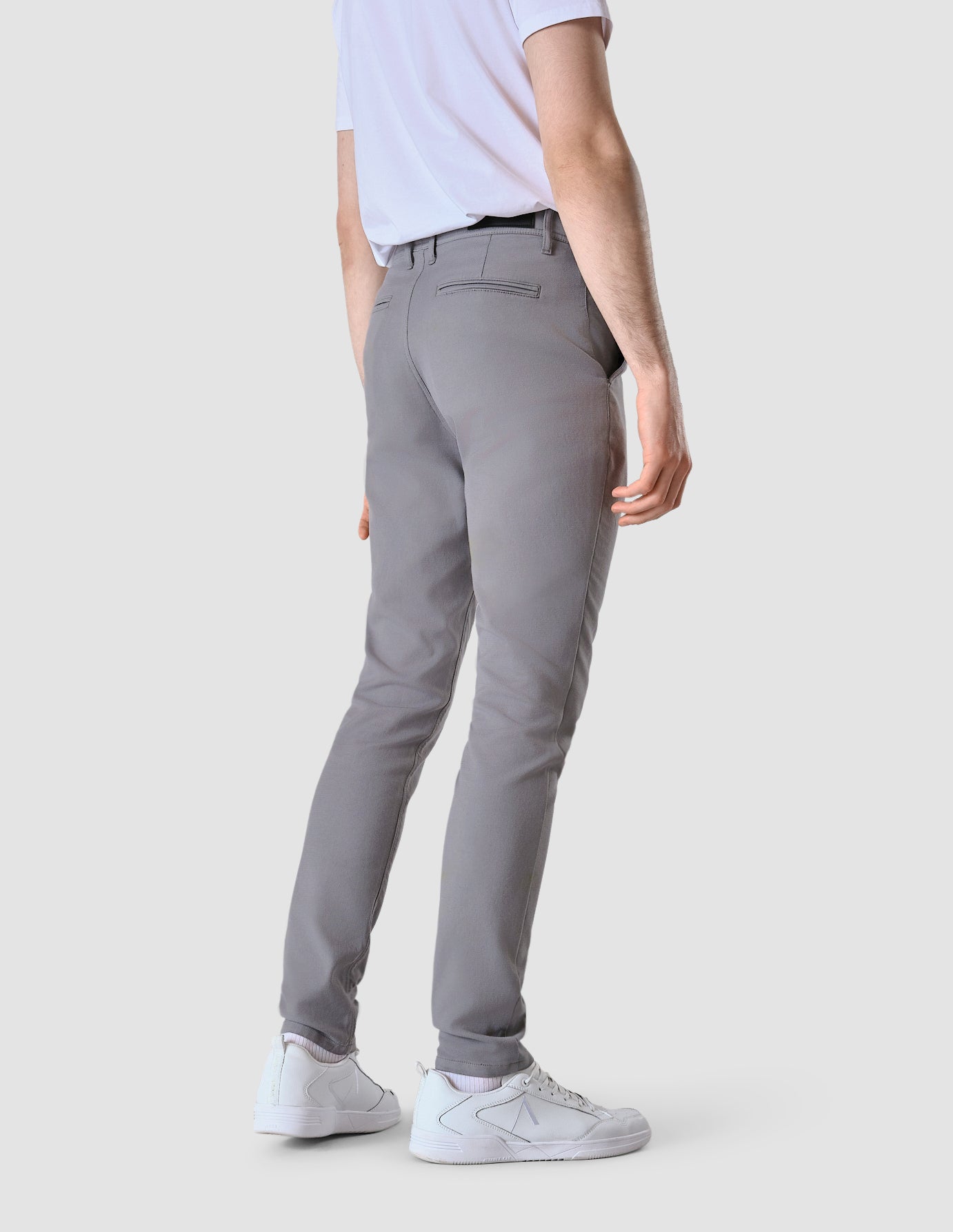 Classic Pants Slim Light Grey