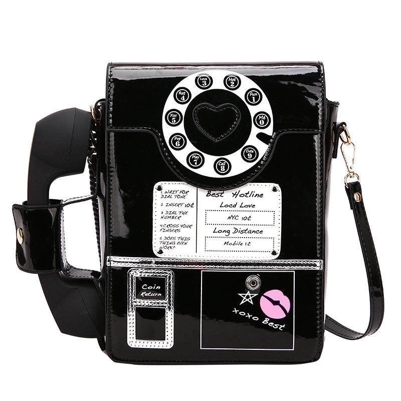 Large Pu Leather Letter Sequins Square Flip Cover Crossbody Bag