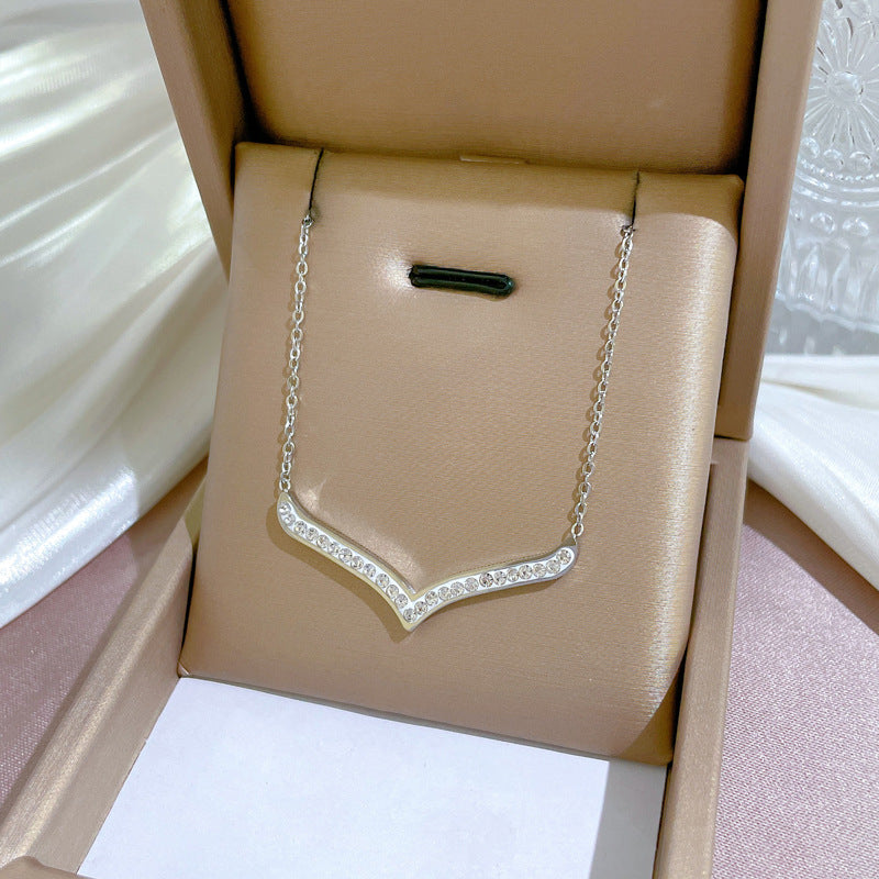 2 Pieces Cartoon Leaf Gourd Lily Of The Valley Geometric Titanium Steel Electroplating Necklaces