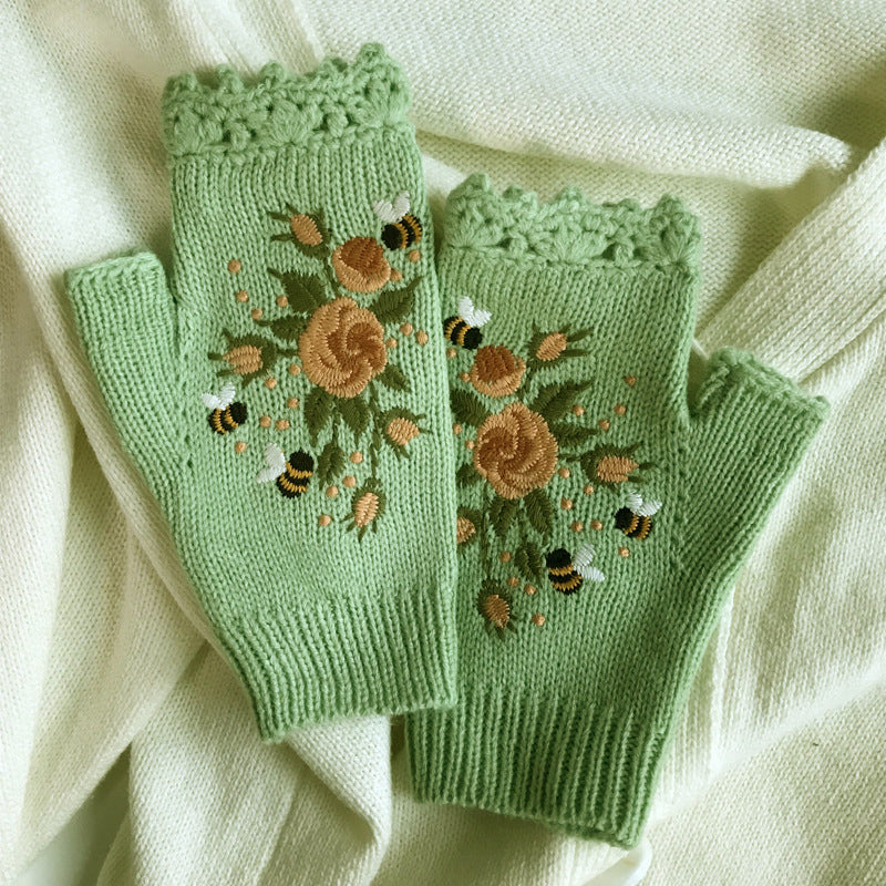 Hand Embroidered Gloves