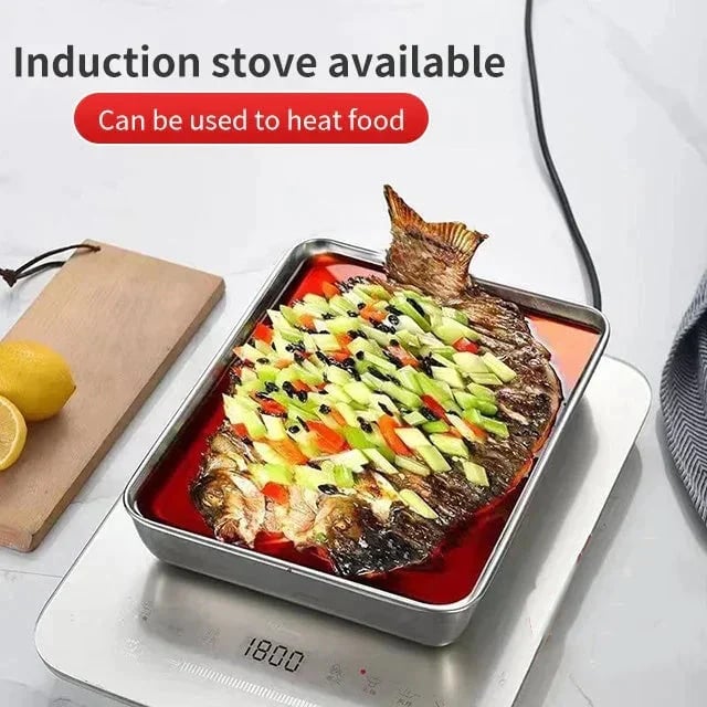 📢Buy 3 Get 2 Free- Stainless Steel Square Plate