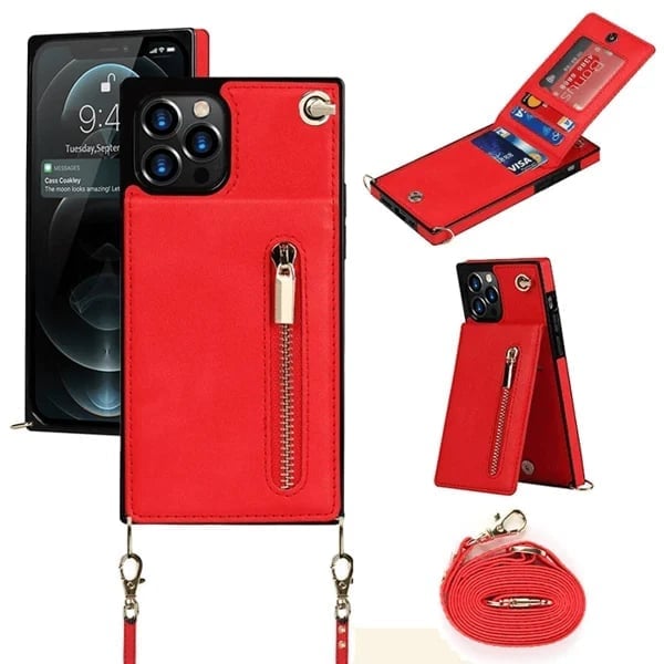 (2023 HOT SALE )Crossbody Wallet iPhone Case-Credit Card Holder