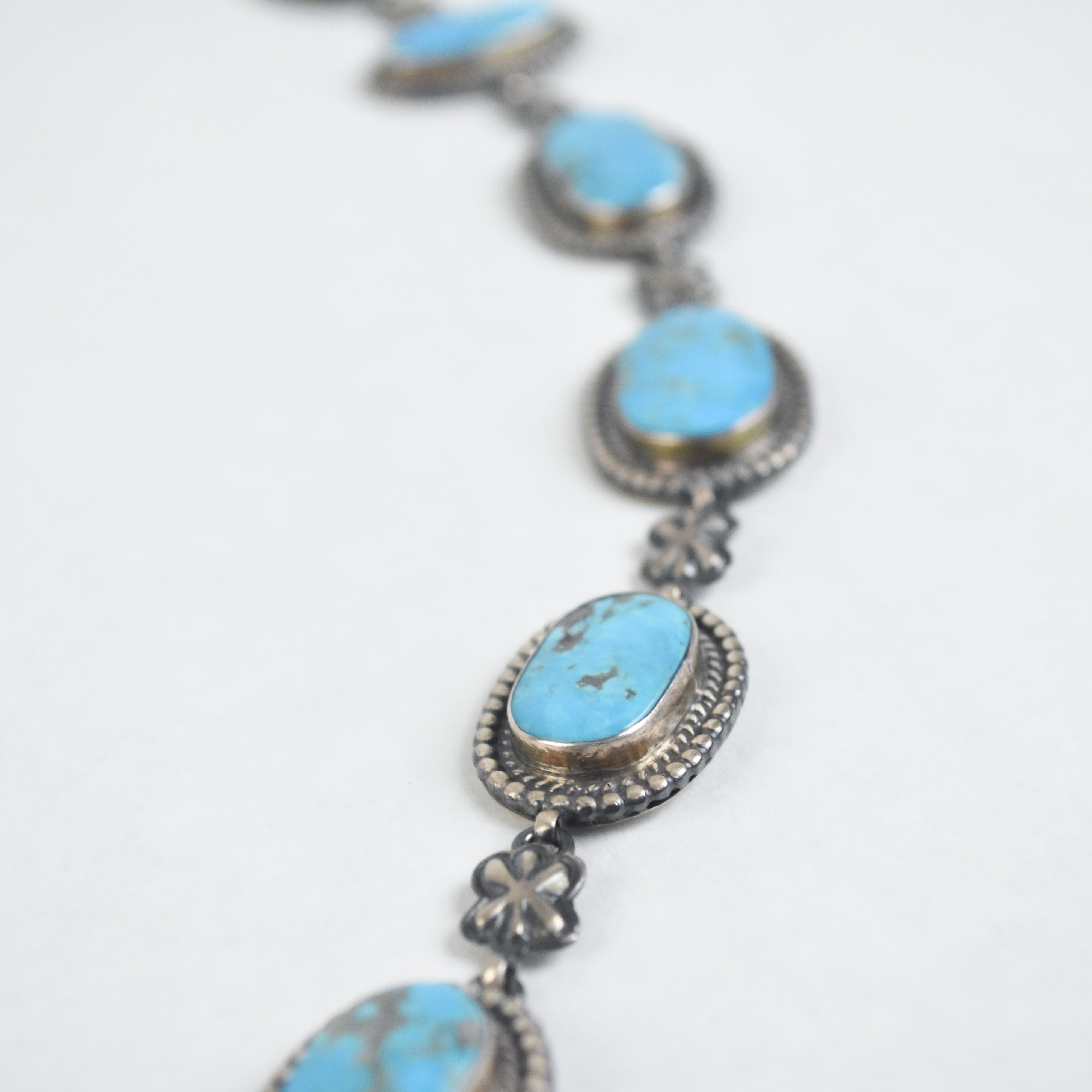 Kingman Turquoise Lariat Necklace by Tatum Skeets