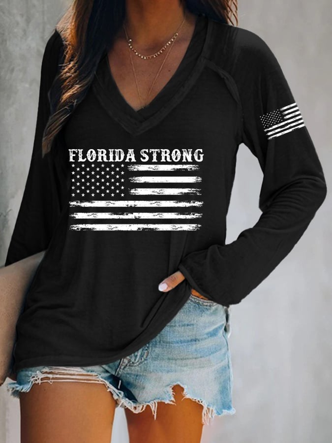 Women's Florida Strong Printed Long Sleeve T-Shirt