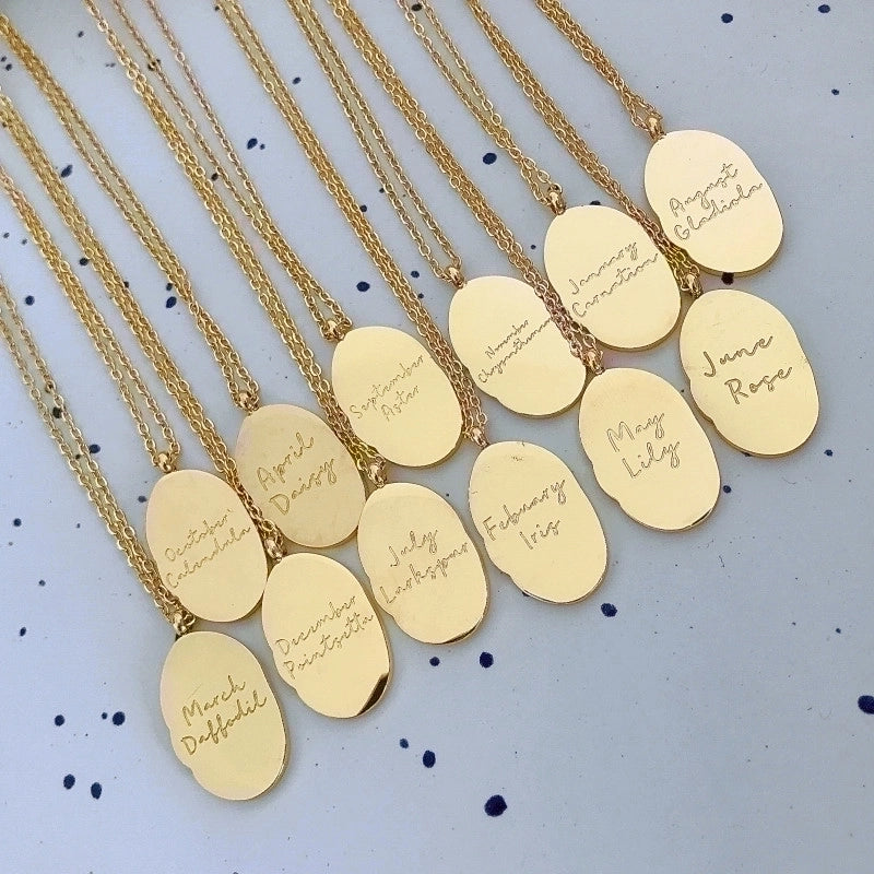 201 Stainless Steel 304 Stainless Steel Minimalist Plating Flower Pendant Necklace