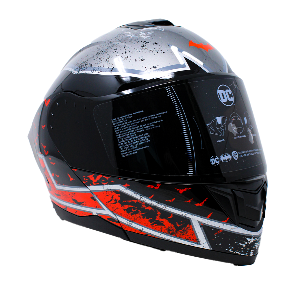 Casco Kov Zero DC Batman Rojo