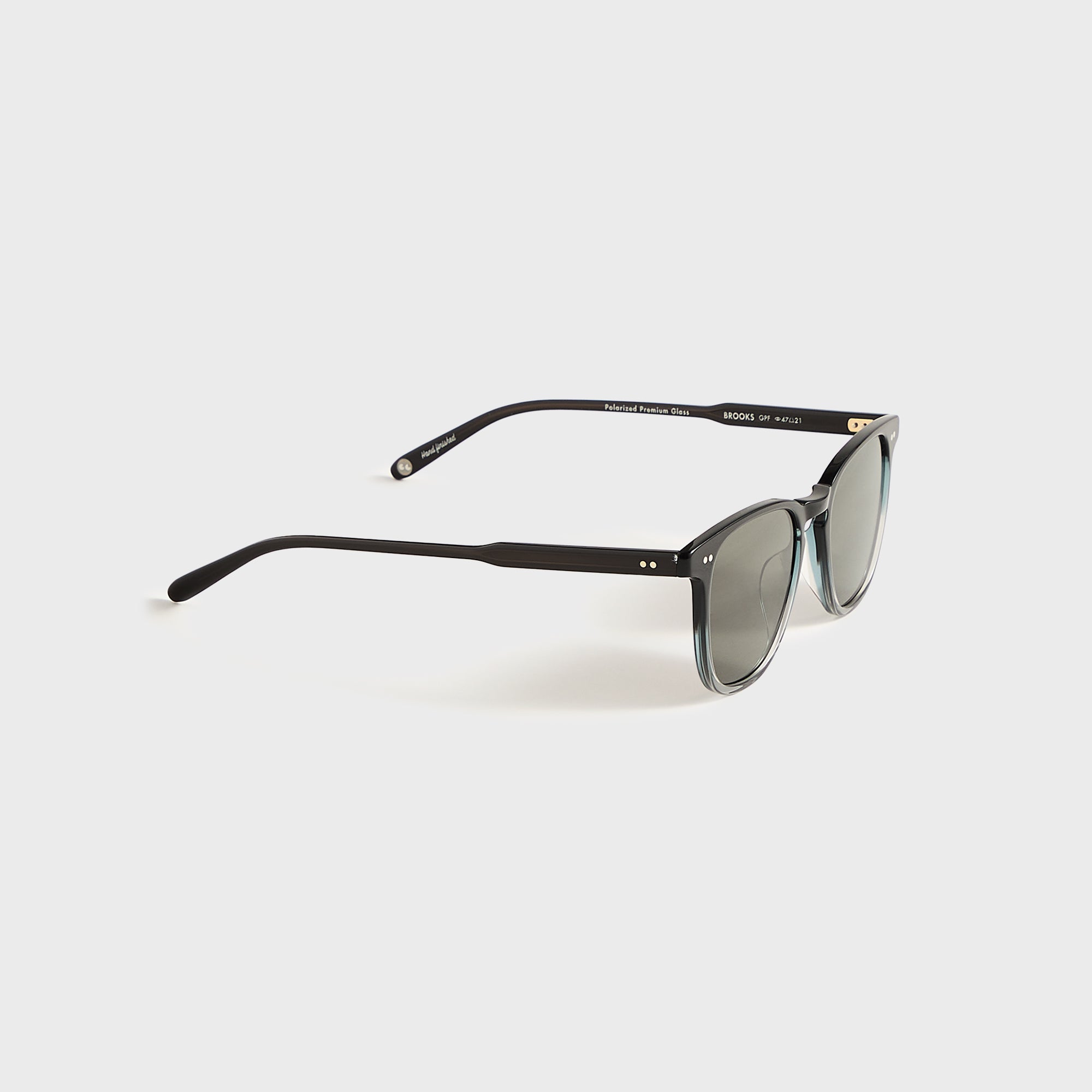 Garrett Leight Brooks Sunglasses - Graphite Fade / Semi Flat Pure Grey Polar