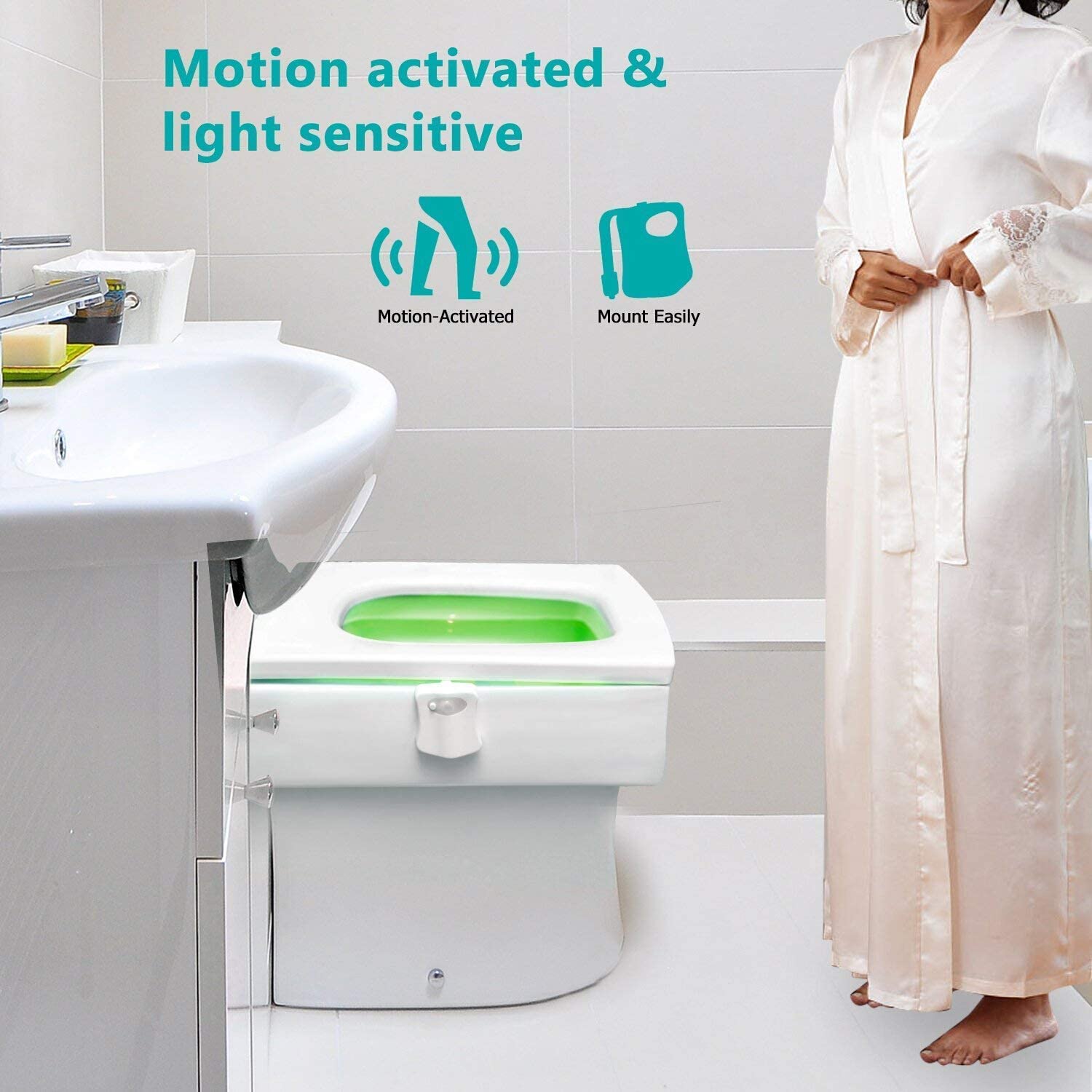 Toilet Night Light With Motion Sensor