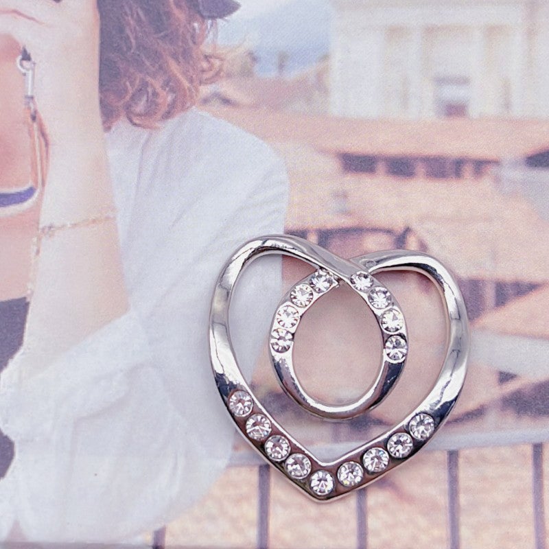 💕Fashion Silk Scarf  Brooch Buckle