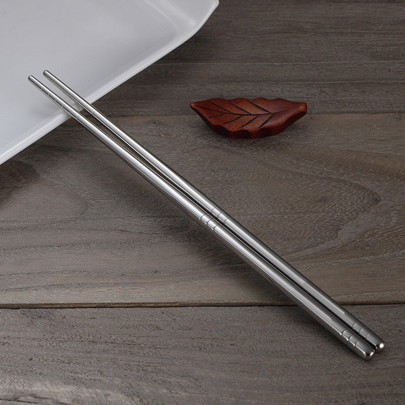 So Fancy Stainless Steel Chopsticks 5 Pairs