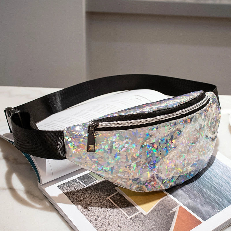Women's Streetwear Solid Color PVC Waist Bags
