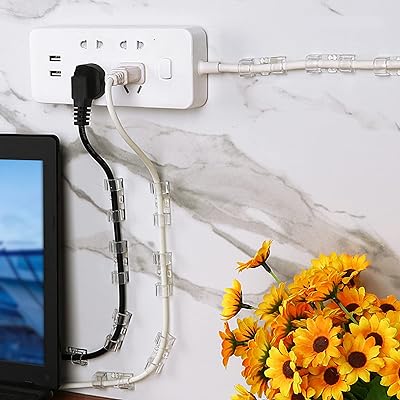 Self Adhesive Transparent Cable Clips Wire Holder Sticky Heavy Duty Cable Clips