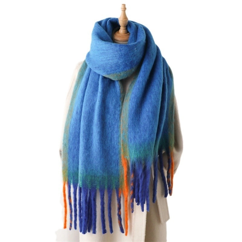 Women's Casual Tie Dye Imitation Cashmere Polyester Scarf