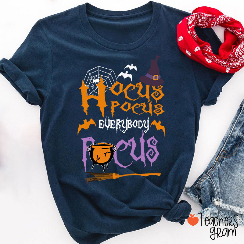 Hocus Pocus Everybody Focus Witch Hat T-Shirt