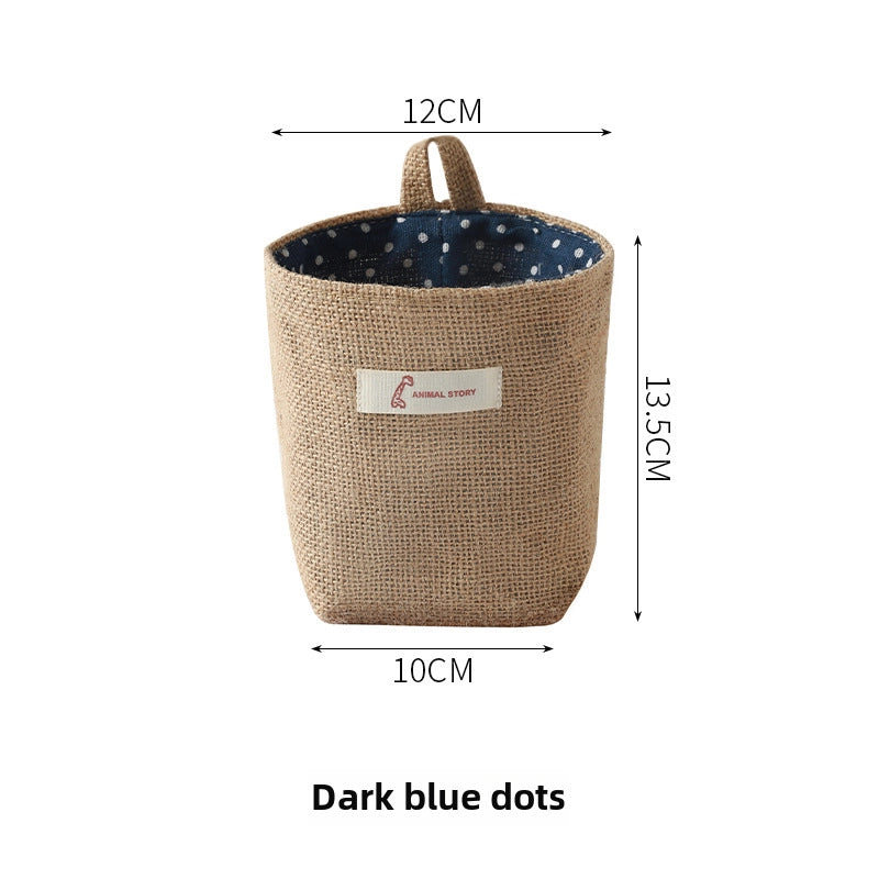 Hanging Bag Wall Hanging Dormitory Bed Mini Small Linen Bag Upper Bed Bedside Bedside Mobile Phone Door Back Storage Bag