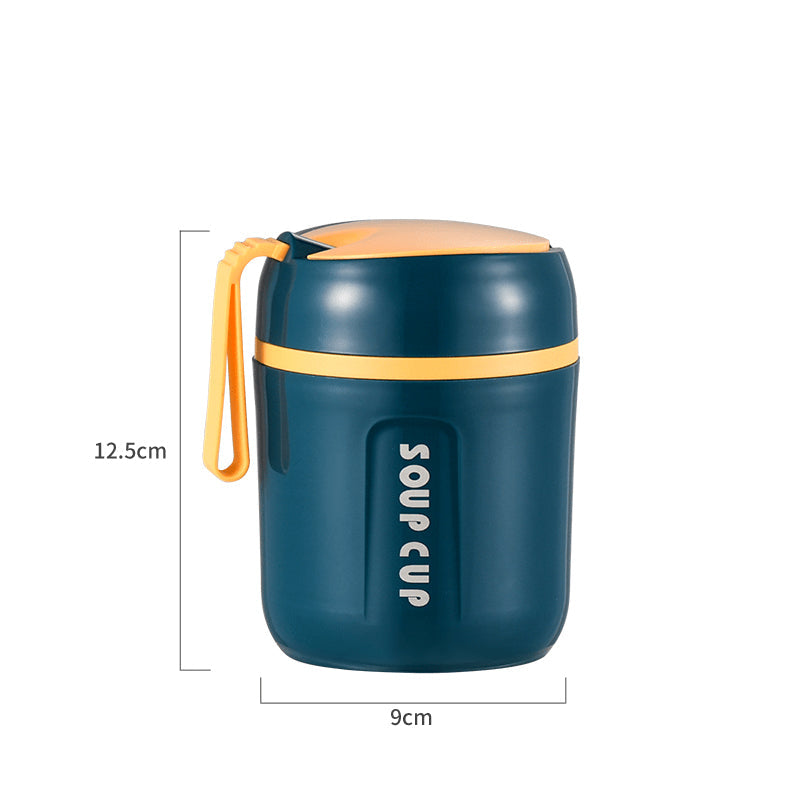 Stainless Steel Thermal Container with Foldable Spoon