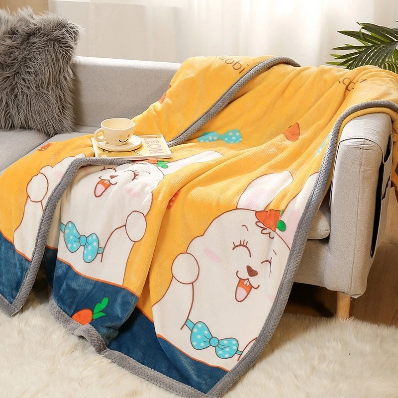 Thickened Autumn And Winter Blanket Flannel Blanket Faleirong Gift Blanket Summer Air-conditioning Blanket Coral Fleece Sheets